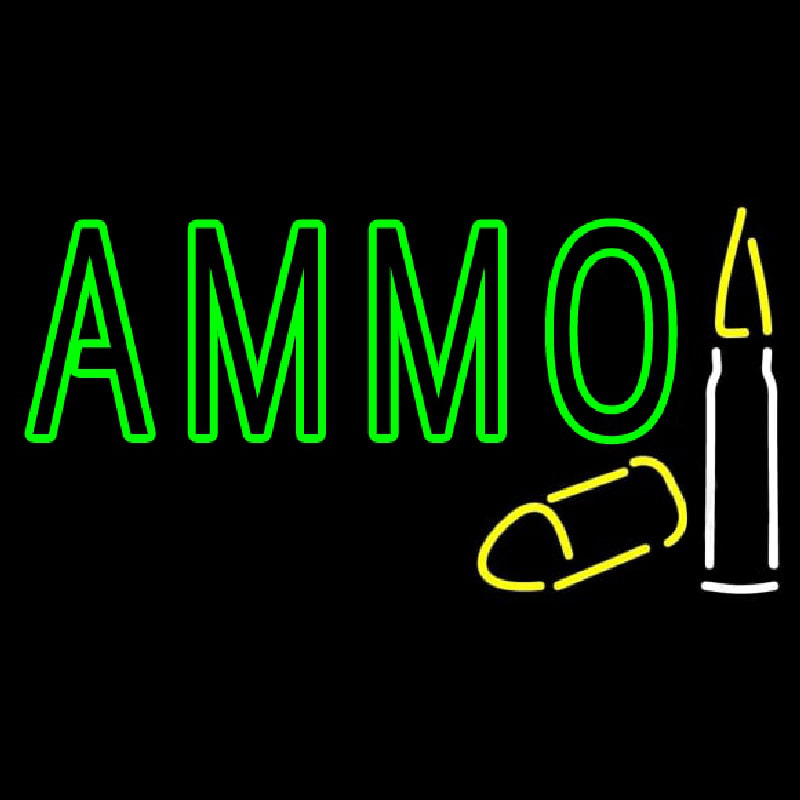 Green Ammo Neon Sign