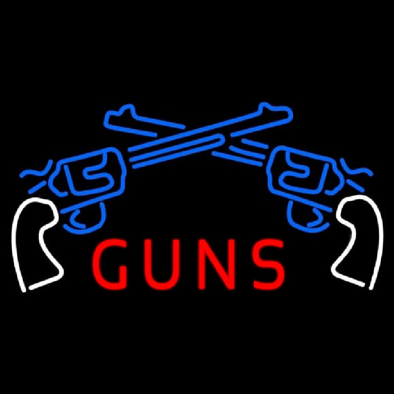 Two Gun Logo Neon Sign