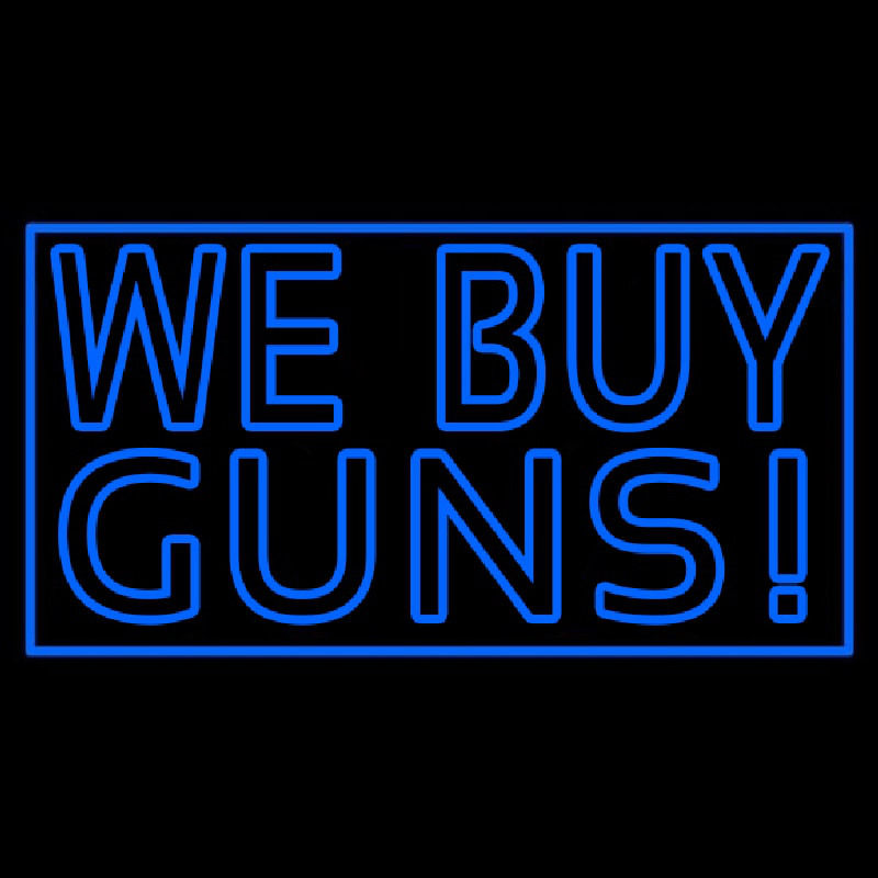 We Buy Guns Neon Sign