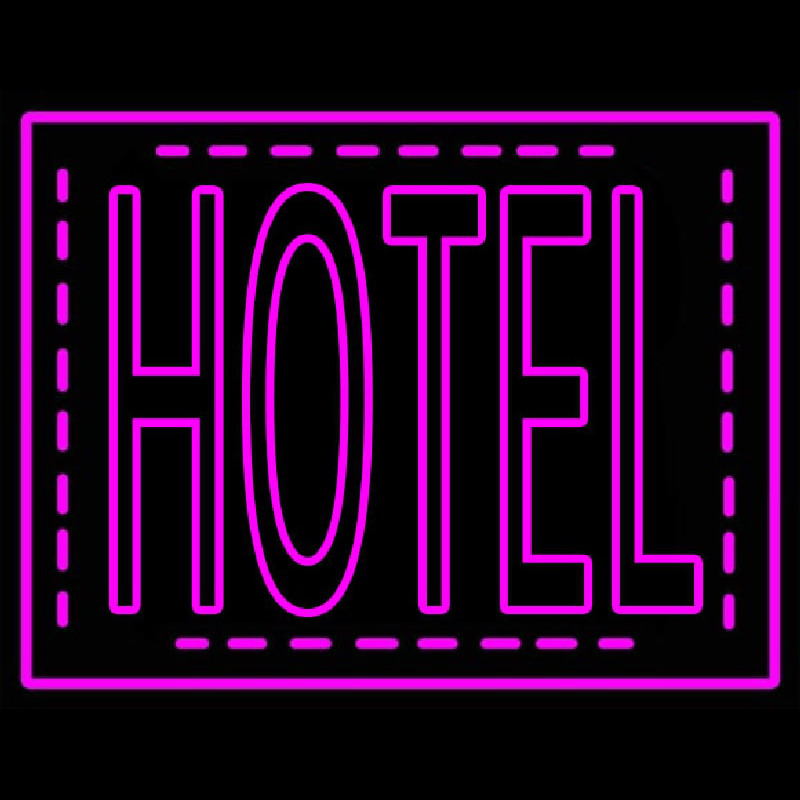 Pink Hotel Neon Sign