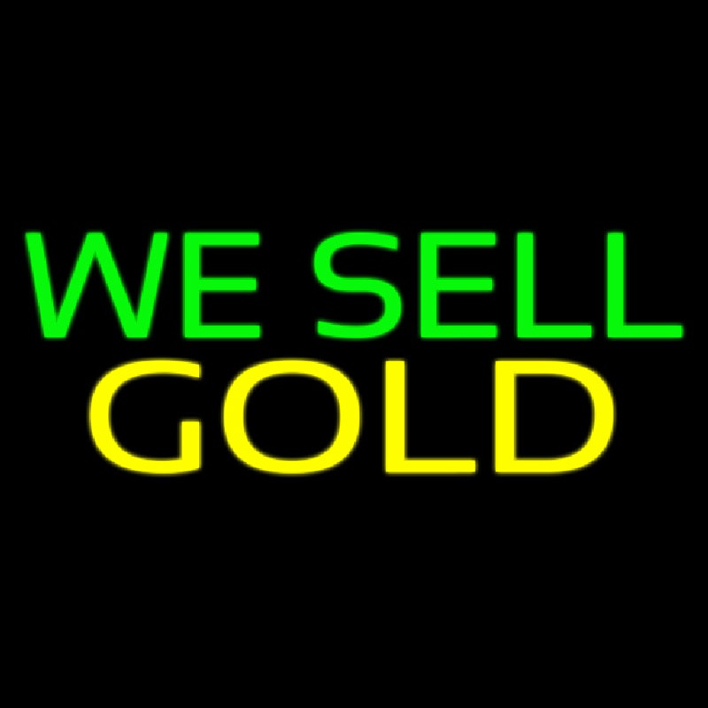 We Sell Gold Neon Sign