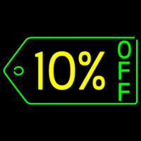 10 Percent Off Neon Sign