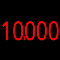 10000 Red Neon Sign