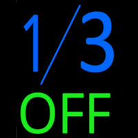 1by3 Off Neon Sign