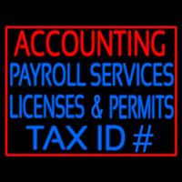 Accounting Payroll Neon Sign