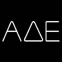 Alpha Delta Epsilon Neon Sign