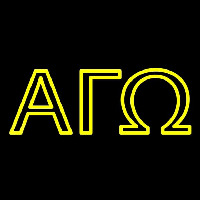 Alpha Gamma Omega Neon Sign