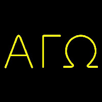 Alpha Gamma Omega Neon Sign