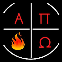 Alpha Pi Omega Logo Neon Sign