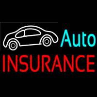 Auto Insurance Car Logo Neon Sign