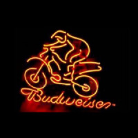 BUDWEISER BIKER LOGO Neon Sign