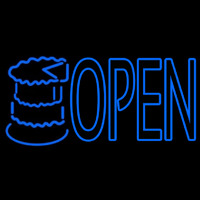 Bakery Open With Cake Neon Sign