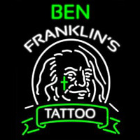 Ben Franklins Tattoo Neon Sign