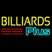 Billiards Plus 1 Neon Sign