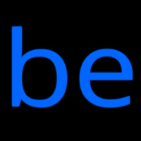 Blue Be Neon Sign