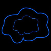 Blue Cloud Neon Sign