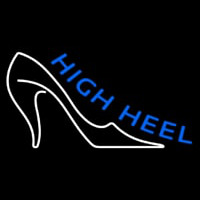 Blue High Heel Neon Sign