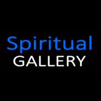 Blue Spritual White Gallery Neon Sign