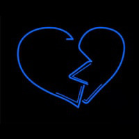 Broken Heart Neon Sign