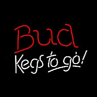 Bud Kegs To Go Beer Sign Neon Sign