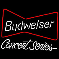 Budweiser Bowtie Concert Series Beer Sign Neon Sign