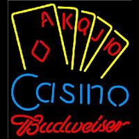 Budweiser Poker Casino Ace Series Beer Sign Neon Sign