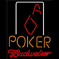 Budweiser Poker Squver Ace Beer Sign Neon Sign