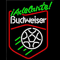 Budweiser Soccer Adelante Beer Sign Neon Sign