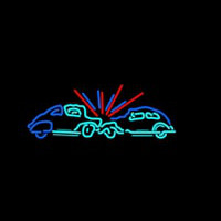 Car Crash Sign Neon Sign