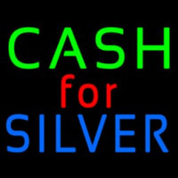 Cash For Silver Neon Sign