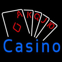 Casino Poker Hand Neon Sign