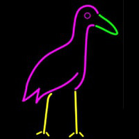 Cattle Egret Neon Sign