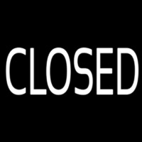 Closed Neon Sign