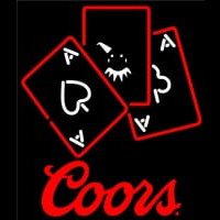 Coors Ace And Poker Neon Sign