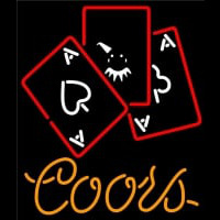 Coors Ace And Poker Neon Sign