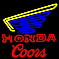 Coors Honda Motorcycle Gold Wing Neon Sign