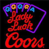 Coors Lady Luck Series Neon Sign