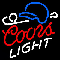 Coors Light Baseball Beer Sign Neon Sign