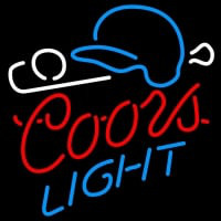 Coors Light Baseball Neon Sign