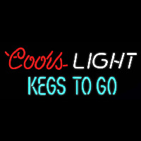 Coors Light Kegs to Go Beer Real Neon Glass Tube Neon Sign