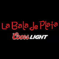 Coors Light La Bala de Plata Beer Real Neon Glass Tube Neon Sign