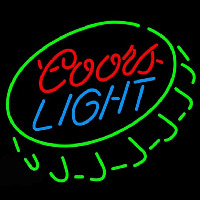 Coors Light Open Bottlecap Beer Sign Neon Sign