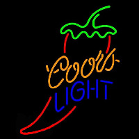 Coors Light Red Chili Pepper Beer Sign Neon Sign