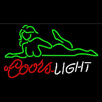 Coors Light Se y Girl Beer Sign Neon Sign