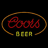 Coors Red Ovel Beer Sign Neon Sign