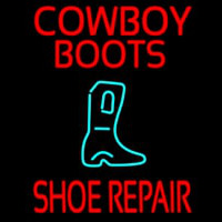 Cowboy Boots Shoe Repair Neon Sign