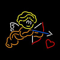 Cupid Neon Heart Neon Sign