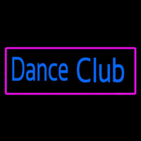 Dance Club With Pink Border Neon Sign