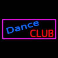 Dance Club With Pink Border Neon Sign