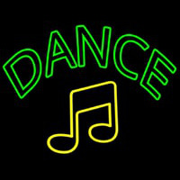 Dance Music Neon Sign